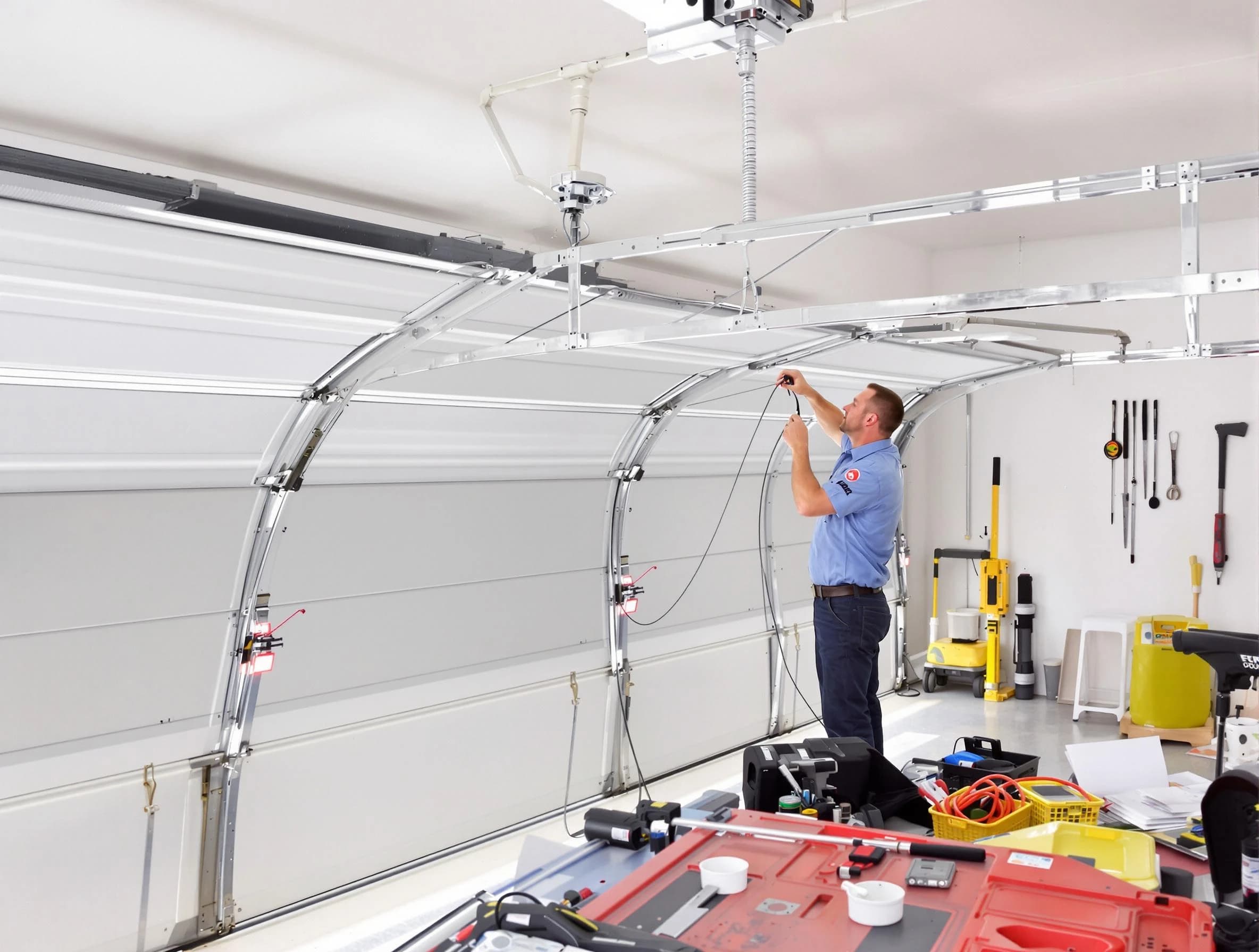 Garage door cable repair service by Adams Garage Door Repair in Adams