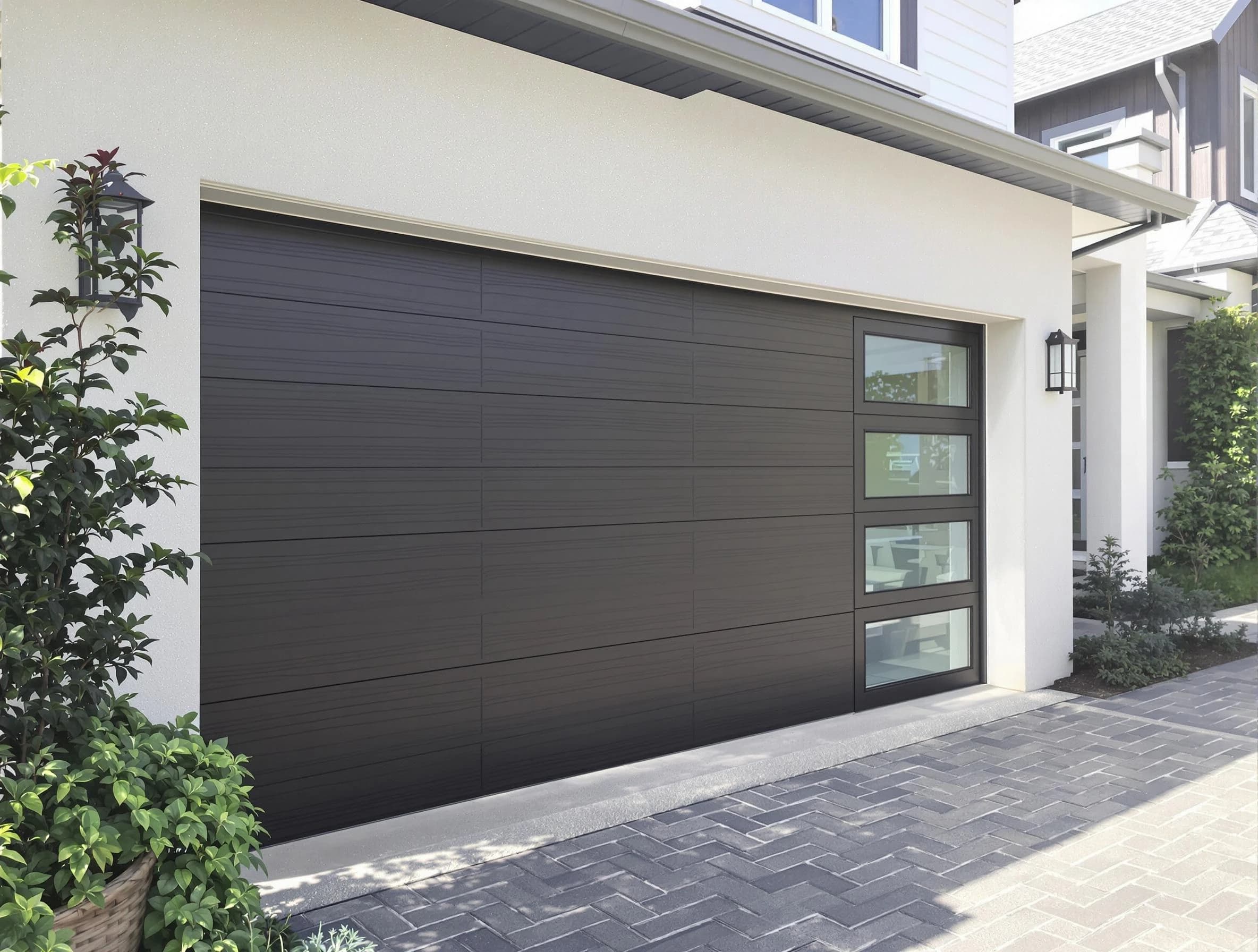 Custom garage door installation by Adams Garage Door Repair in Adams