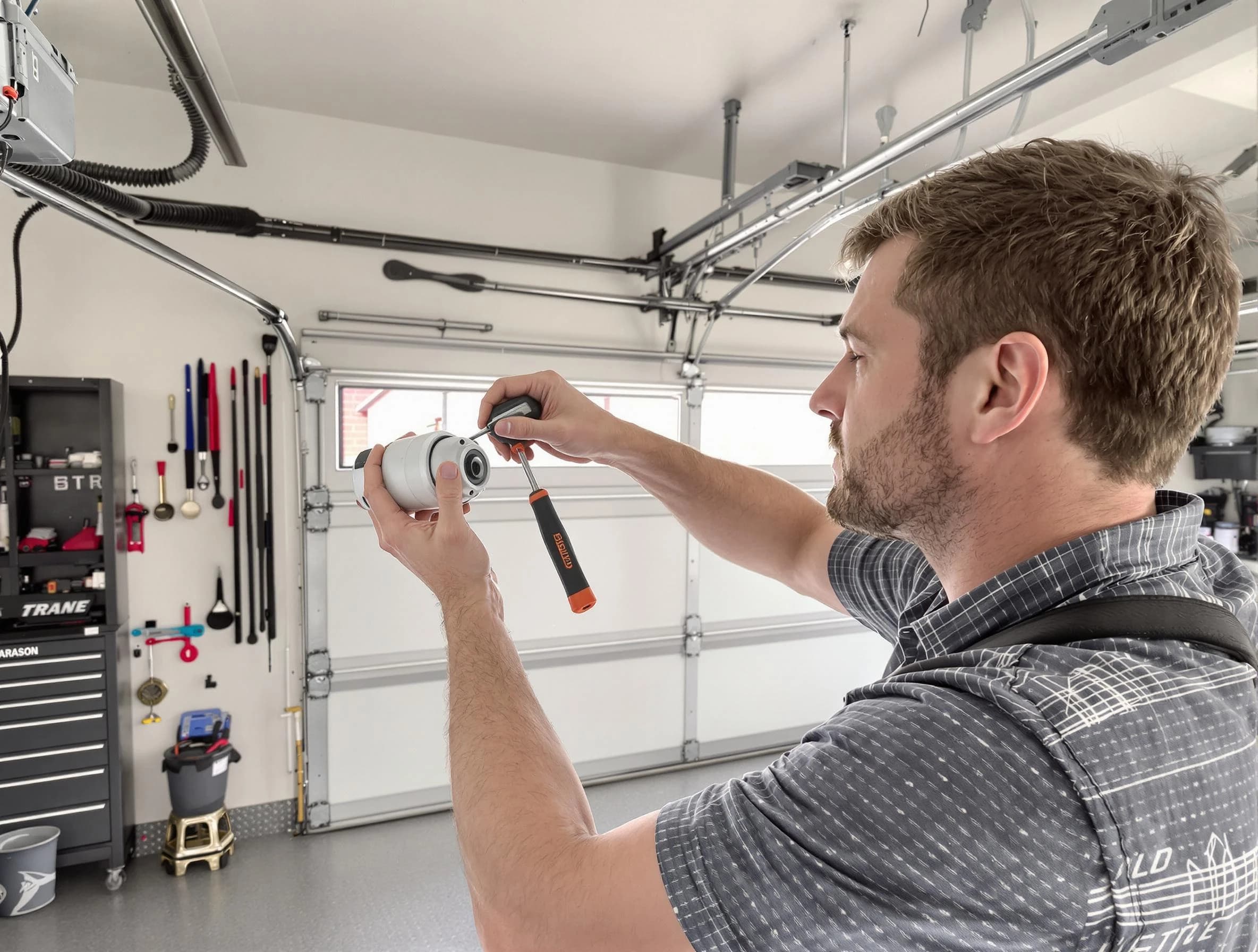 Garage door opener repair service by Adams Garage Door Repair in Adams