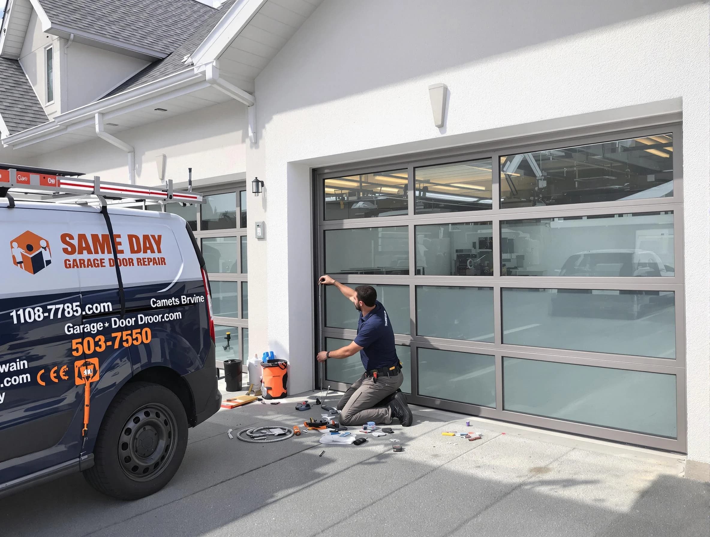 Same-day garage door repair service by Adams Garage Door Repair in Adams
