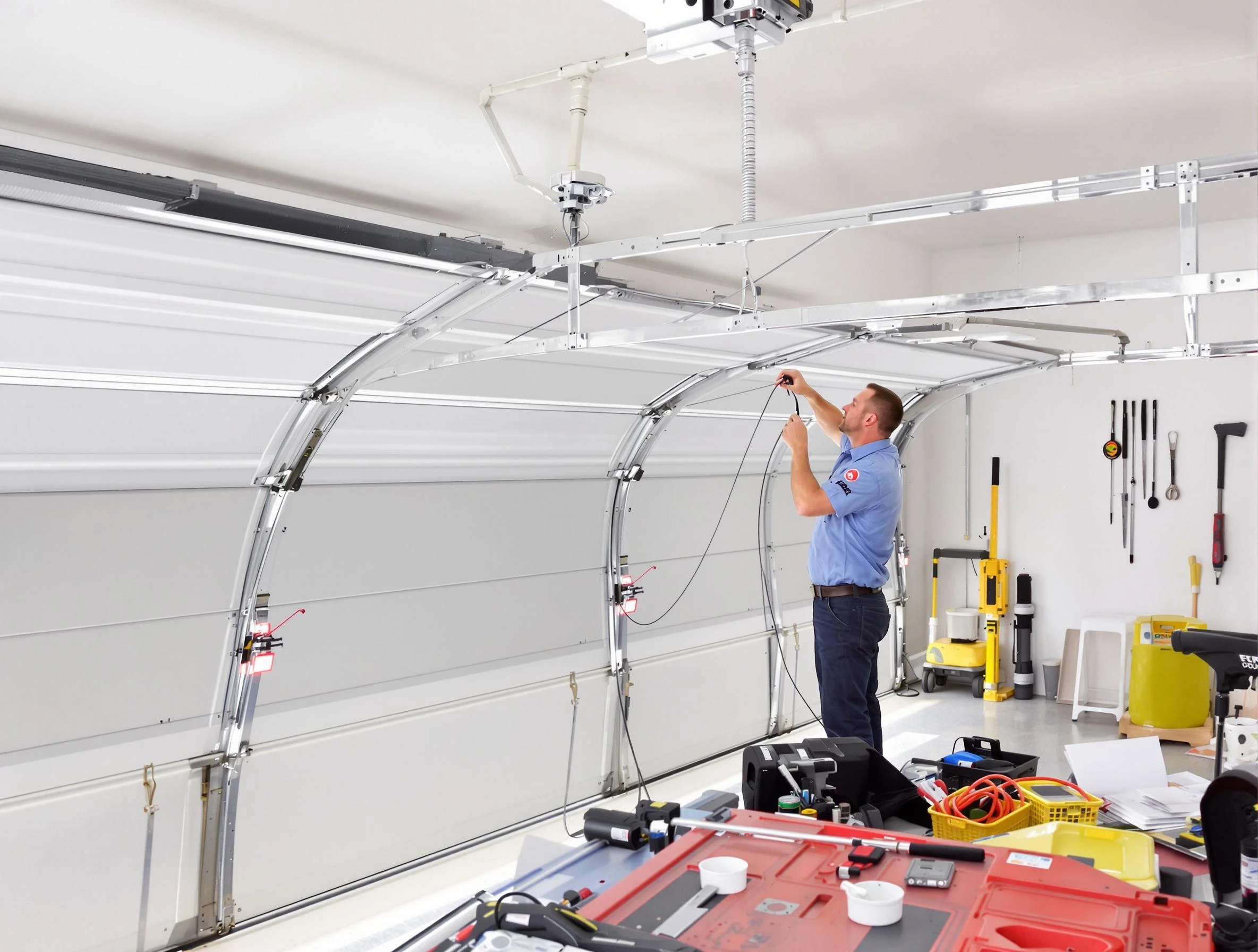 Garage door cable repair service by Adams Garage Door Repair in Adams